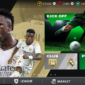 Cuplikan gameplay EA SPORTS FC Mobile yang menampilkan aksi pertandingan sepak bola langsung di dalam game. (Credit / Sumber: Screenshot resmi EA SPORTS FC Mobile)