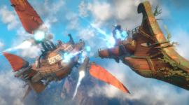 Echoes of Elysium mulai Early Access di Steam 27 Januari 2026, menampilkan kapal udara, pertarungan intens, dan eksplorasi pulau terapung di dunia fantasi.
(Foto: Steam Official Screenshot)