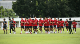 Skuad Tim Nasional Indonesia menjalani sesi latihan resmi jelang agenda turnamen.
(Foto: PSSI)