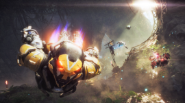 Gameplay Anthem menampilkan karakter Javelin dalam pertempuran sebelum server resmi ditutup (Image Credit: Electronic Arts / BioWare via PC Gamer)