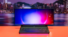 Lenovo Legion Pro Rollable, laptop gaming konsep dengan layar OLED yang dapat diperluas, ditampilkan di CES 2026.
(Foto: Istimewa / CES 2026)