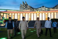 Suasana kawasan pembangunan Ibu Kota Nusantara (IKN) di Kalimantan Timur yang menjadi fokus pengembangan pusat pemerintahan baru Indonesia.
(Credit: Antara Foto)