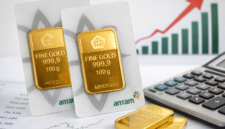 Ilustrasi harga emas Antam hari ini