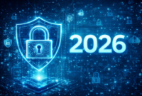Ilustrasi sistem keamanan data digital yang menjadi fokus utama perkembangan teknologi di tahun 2026.