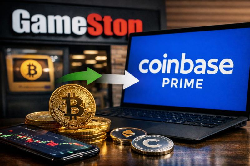 GameStop memindahkan aset Bitcoin ke Coinbase Prime, memicu perhatian pelaku pasar kripto.