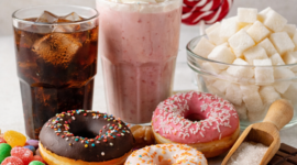 Makanan dan minuman manis mengandung gula tinggi yang berisiko memicu diabetes jika dikonsumsi berlebihan.