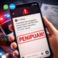 Waspada penipuan e-tilang via WhatsApp dan SMS, pastikan hanya mengakses tautan resmi ETLE Polri.