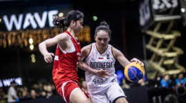 Atlet Timnas Basket 3x3 Indonesia (putri) menunjukkan semangat dan keterampilan mereka dalam pertandingan internasional, menjelang Piala Dunia Basket 3x3 2026.
(Photo by ANTARA FOTO)