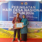 Kepala Desa Talang Lindung Zulfajri SH menerima Penghargaan Pemerintahan Desa dan Kelurahan Award di Hari Desa Nasional 2026.
(Foto: ALbrita.com)