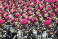HUT ke-80 TNI, Ribuan Prajurit Unjuk Ketangkasan dan Parade Alutsista di Hadapan Presiden Prabowo. (Foto: Ari Saputra)