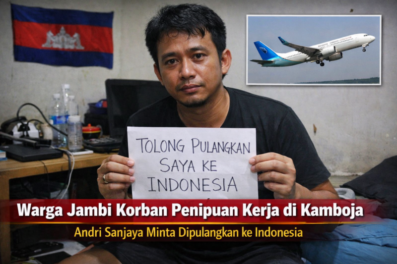 Warga Jambi Jadi Korban Dugaan Penipuan Kerja di Kamboja, Minta Bantuan Dipulangkan