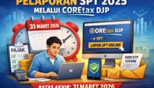 Deadline Makin Dekat! Lapor SPT 2025 Wajib Lewat Coretax, Ini yang Harus Segera Dilakukan