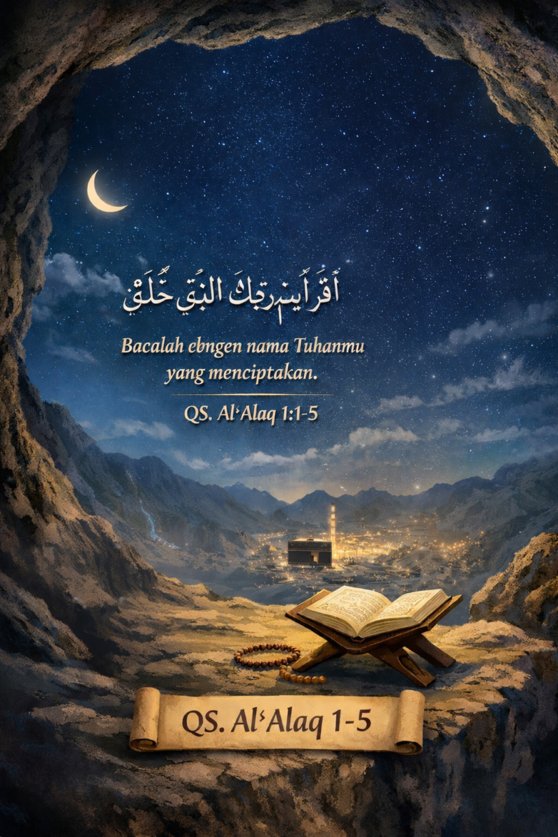 Mengapa Wahyu Pertama Turun Surat Al-‘Alaq Tidak Surat Yang Lain.?
