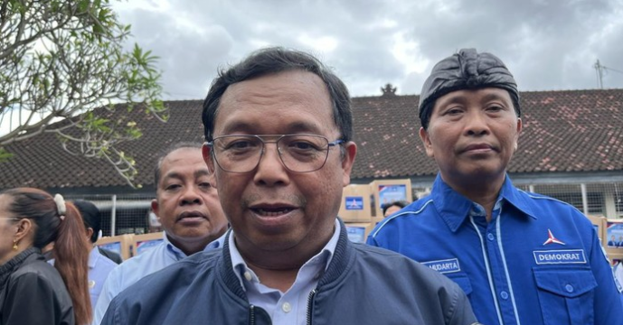 Foto: Sekjen DPP Demokrat Herman Khaeron (Rizki Setyo Samudero/detikBali).