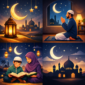 Ilustrasi suasana ibadah umat muslim pada malam hari sebagai simbol persiapan spiritual menyambut bulan suci Ramadhan dengan memperbanyak puasa, doa, dan qiyaamullail.