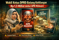 Wakil Ketua DPRD Batang Kehilangan Rp1,3 Miliar Akibat File APK