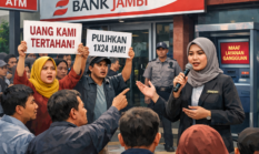 Dirut Pastikan Dana Nasabah Bank Jambi Aman, Nasabah Tetap Desak Pemulihan 1×24 Jam