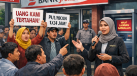 Dirut Pastikan Dana Nasabah Bank Jambi Aman, Nasabah Tetap Desak Pemulihan 1x24 Jam