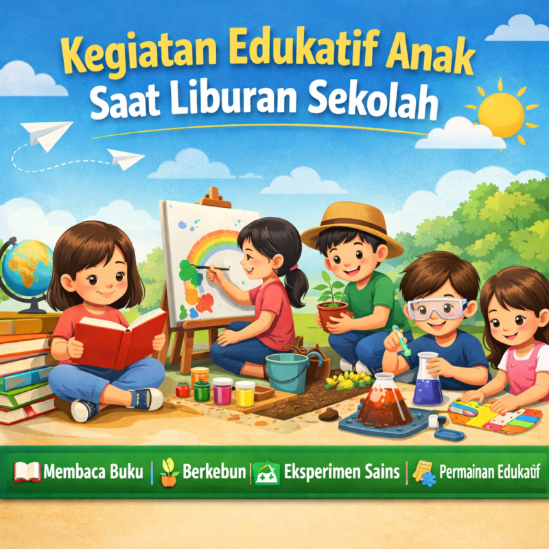 Ide Kegiatan Edukatif Anak Saat Liburan Sekolah