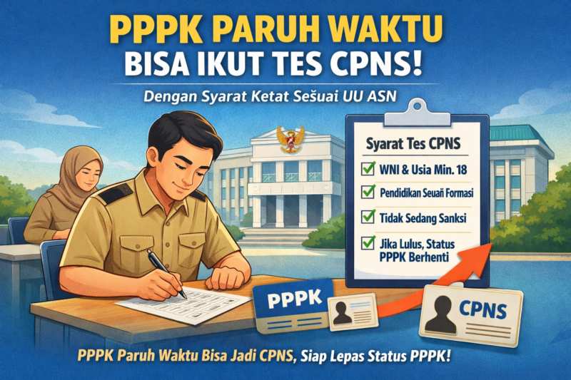 PPPK Paruh Waktu Bisa Ikut Tes CPNS, Ini Syaratnya