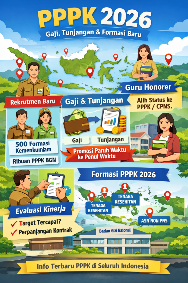 PPPK 2026: Gaji, Tunjangan, dan Formasi Baru