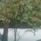 Foto: Air sungai di Tangsel mendadak putih dampak kebakaran pabrik. (Dok. screenshot video viral)