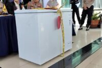 Inilah freezer tempat Marcelino menyimpan jasad Jefry Rarun yang dimutilasi di Pasar Kemis, Kabupaten Tangerang. (Foto: dok. Istimewa)
