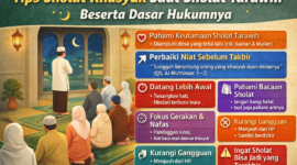 Tips Sholat Khusyuk Saat Sholat Tarawih Beserta Dasar Hukumnya