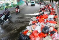 Darurat Sampah Berakhir, Tumpukan Masih Menggunung di Tangsel. (Foto: Gilang Faturahman/detikfoto)