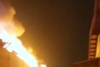 Foto: Kebakaran pabrik cat di Cikupa Tangerang (Dok BPBD Tangerang).