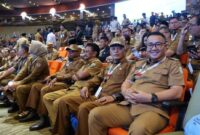 Tampak Walikota Sungai Penuh Alfin dan Wakil Walikota Sungai Penuh Azhar Hamzah tengah mengikuti Rakornas 2026 Foto by Humas Pemkot Sungai Penuh