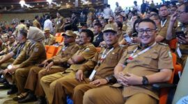 Tampak Walikota Sungai Penuh Alfin dan Wakil Walikota Sungai Penuh Azhar Hamzah tengah mengikuti Rakornas 2026 Foto by Humas Pemkot Sungai Penuh