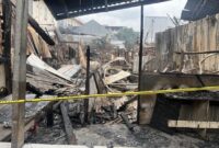 Foto: Penampakan terkini sisa kebakaran di Cipadu (Adhfar/detikcom)