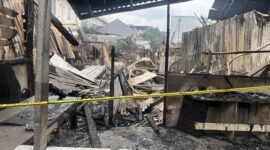 Foto: Penampakan terkini sisa kebakaran di Cipadu (Adhfar/detikcom)