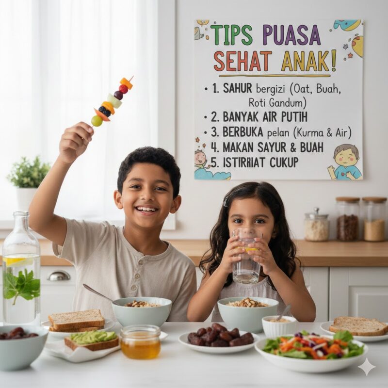 Tips Agar Anak Tidak Cepat Lapar Saat Puasa