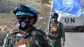 Anggota TNI dalam penugasan pasukan perdamaian. (Dispaned)