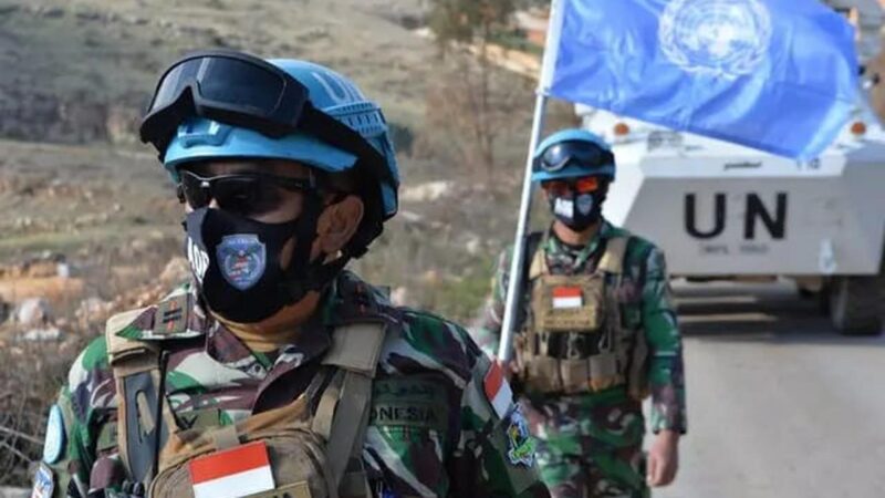 Anggota TNI dalam penugasan pasukan perdamaian. (Dispaned)