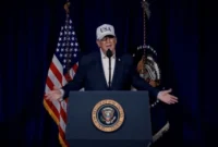 Trump Desak Koalisi Global Buka Selat Hormuz, NATO Ikut Ditekan Bantu AS ( Foto: Dok. Donald Trump via Truth Social/Handout via REUTERS )