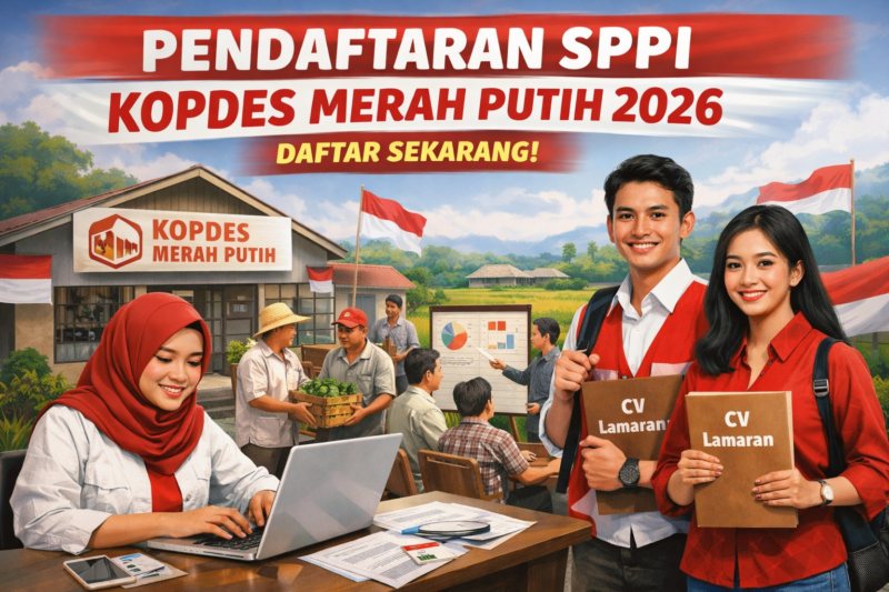 Pendaftaran SPPI Kopdes Merah Putih 2026 Dibuka Juni, Ini Cara Daftar dan Persyaratannya