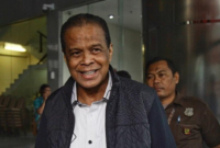 Pemilik agensi perjalanan haji Maktour, Fuad Hasan Masyhur (tengah). (Foto: Ari Saputra/detikcom)