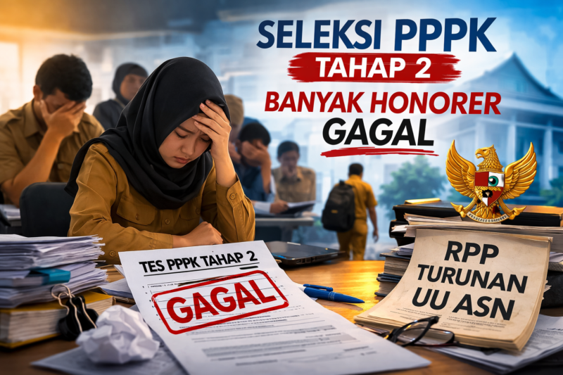 Banyak Honorer Gagal Tes PPPK Tahap 2, RPP Turunan UU ASN Diminta Mengakomodasi