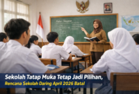 Wacana Sekolah Daring April 2026 Batal, Pemerintah Pilih Tatap Muka