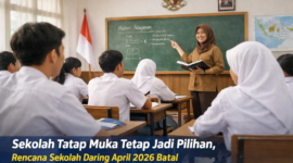 Wacana Sekolah Daring April 2026 Batal, Pemerintah Pilih Tatap Muka