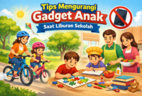 Tips Orang Tua Kurangi Gadget Anak Saat Liburan Sekolah