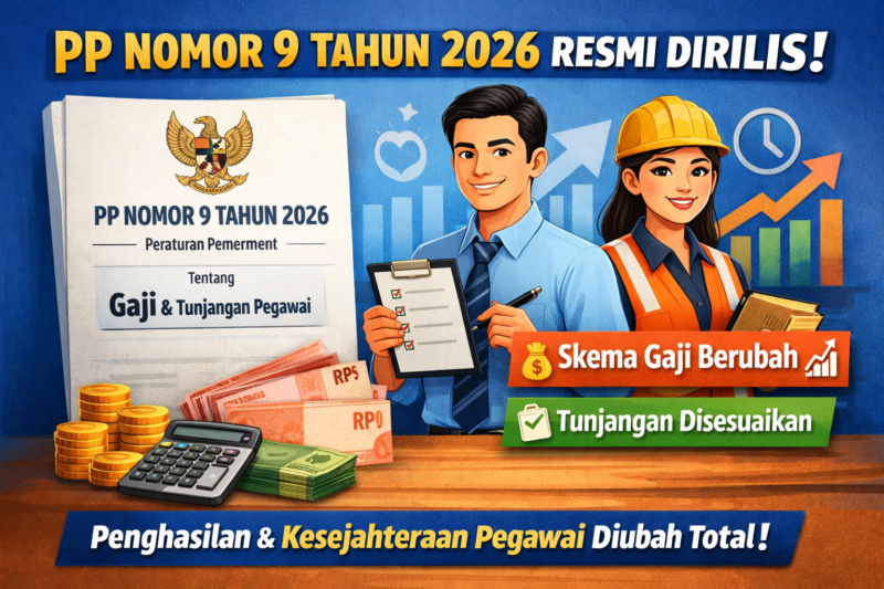 PP Nomor 9 Tahun 2026 Resmi Dirilis, Skema Gaji dan Tunjangan Berubah