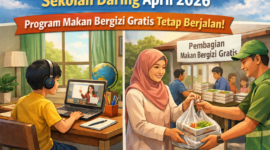 Sekolah Daring April 2026 Dikaji, Apakah Program Makan Bergizi Gratis Tetap Berjalan?