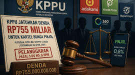 KPPU Jatuhkan Denda Rp 755 Miliar ke 97 Pinjol karena Kartel Bunga