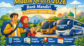 Mudik Gratis Bank Mandiri 2026 Dibuka Besok, Ini Cara Daftar dan Syaratnya