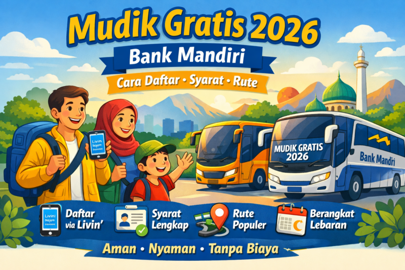 Mudik Gratis Bank Mandiri 2026 Dibuka Besok, Ini Cara Daftar dan Syaratnya