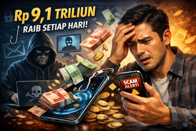 Duit Warga RI Hilang Rp 9,1 Triliun, Setiap Hari 1.000 Orang Jadi Korban Penipuan Digital